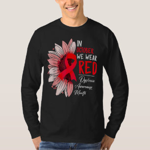 Camiseta Em outubro, Vestimos Awarenes com dislexia de gira