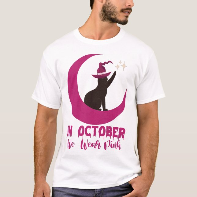 Camiseta Em outubro Vestimos Awarenes de Cancer de Mama de  (Frente)