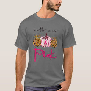 Camiseta Em outubro Vestimos Bomba-Leopardo-do-Cancer Rosa