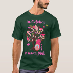 Camiseta Em outubro, Vestimos Cancer A de mama de árvore Gn