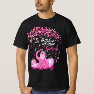 Camiseta Em outubro, Vestimos Cancer da Mama de Fita Rosa
