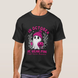 Camiseta Em outubro Vestimos Cancer de Mama de Bruxas Fanta