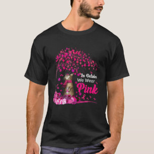 Camiseta Em outubro, Vestimos Cancer de Mama de Gato de Ab