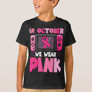 Camiseta Em outubro, Vestimos Cancer de Mama de Jogo de Fit