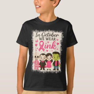 Camiseta Em outubro, Vestimos Cancer de Mama do Dia das Bru