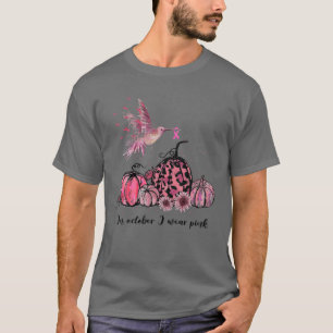 Camiseta Em outubro, Vestimos Cancer de Mama Rosa de Hummin