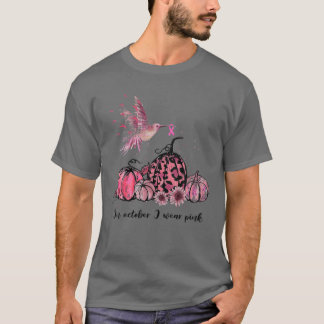 Camiseta Em outubro, Vestimos Cancer de Mama Rosa de Hummin