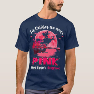 Camiseta Em outubro, Vestimos Cancer de Violão de Bruxa Ros