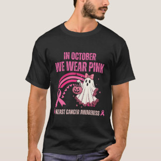 Camiseta Em outubro Vestimos Cancer Rosa