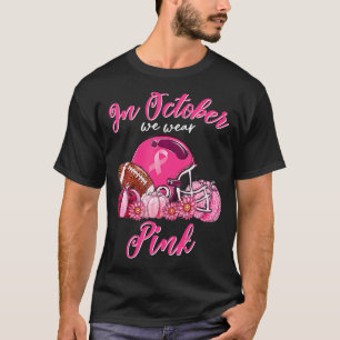 Camiseta Em outubro, Vestimos Cancer rosa de futebol