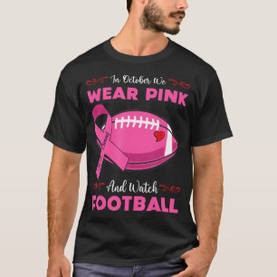 Camiseta Em outubro vestimos Cancer rosa de futebol