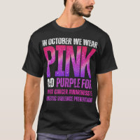 Em outubro, vestimos cancer rosa e roxo da mama