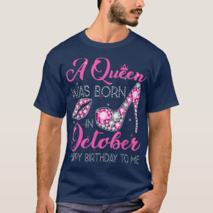 Camiseta Em outubro, Vestimos Cancer Rosa Que Uma Rainha Es