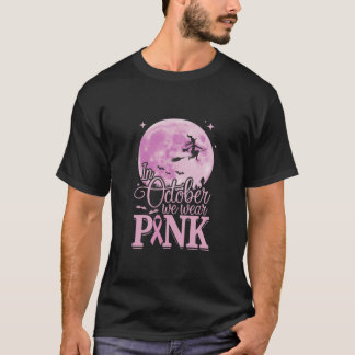 Camiseta Em outubro vestimos design cor-de-rosa
