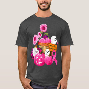 Camiseta Em outubro Vestimos Fantasmas Rosa E Pumpkins Para
