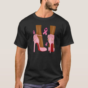 Camiseta Em outubro Vestimos Fita Rosa Melanina Negra