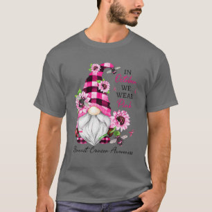 Camiseta Em outubro Vestimos Gnomo Rosa Cancer Mama Awaren