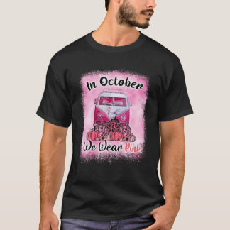Camiseta Em outubro, Vestimos O Cancer-A Da Mama De Hippie 