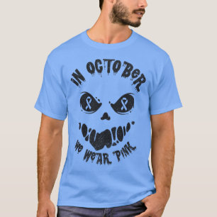 Camiseta Em outubro Vestimos O Cancer Rosa Jackolanterna