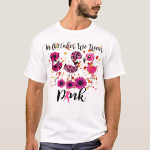 Camiseta Em outubro Vestimos o Cancer rosa-mama Awarene