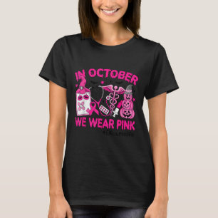 Camiseta Em Outubro Vestimos O Nk Er Enfermeira Cancer De M