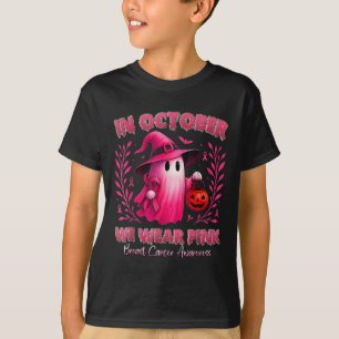 Camiseta Em Outubro, Vestimos O Rosa E Fantasmas Para A Rup