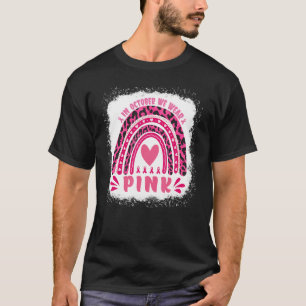 Camiseta Em outubro, Vestimos o rosa-rosa Rainbow Leopardo