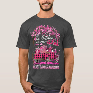 Camiseta Em outubro, Vestimos Pink Ribbon Truck Lepard Brea