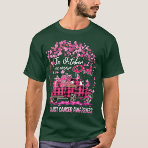 Camiseta Em outubro, Vestimos Pink Ribbon Truck Lepard Brea