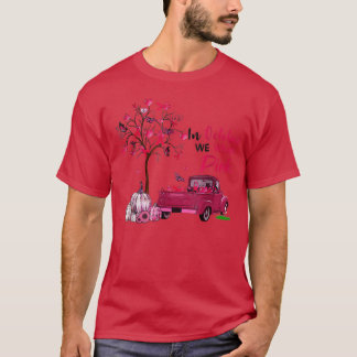 Camiseta Em outubro, Vestimos Pink Truck Pumpkin Autumn Bre