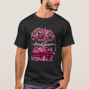 Camiseta Em outubro Vestimos Pink Truck Pumpkin Tackers Bre