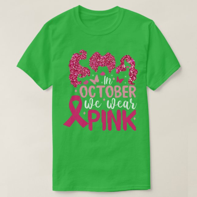 Camiseta Em outubro, Vestimos Rosa 20 (Frente do Design)