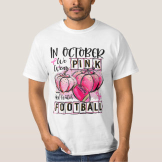 Camiseta em outubro vestimos rosa e assistimos futebol