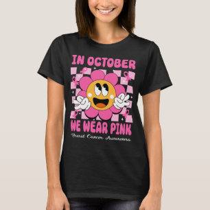 Camiseta Em Outubro Vestimos Rosa Para Cancer Da Mama