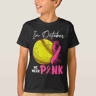 Camiseta Em outubro, Vestimos Soft de guerreiro do Cancer d