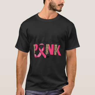 Camiseta Em outubro, Visto O Cancer Da Mama Do Leopardo K