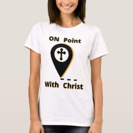 Camiseta Em ponto com a mulher bíblica Cristo