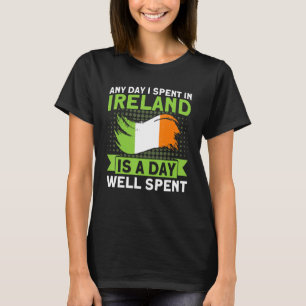 Camiseta Em Qualquer Dia Eu Passei Na Irlanda, Irlanda Vint