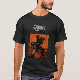 Camiseta Em Qualquer Poster De Filme De Motocicleta Vintage