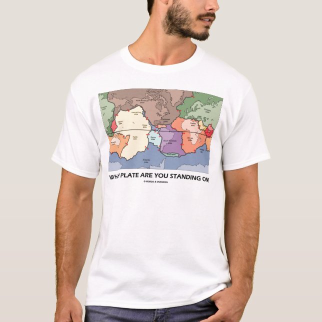 Camiseta Em Que Prata Você Está? (Plate Tectônica) (Frente)