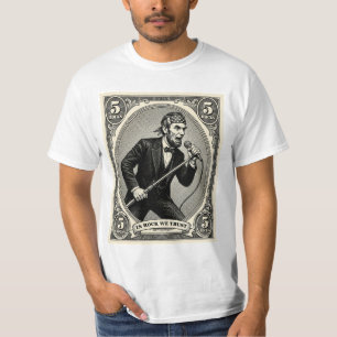 Camiseta Em Rocha Confiamos 5 Rochas Cantor Lincoln