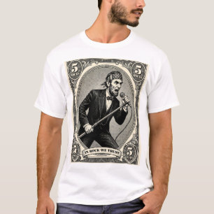 Camiseta Em Rocha Nós Confiamos 5 Rochas Cantor Lincoln