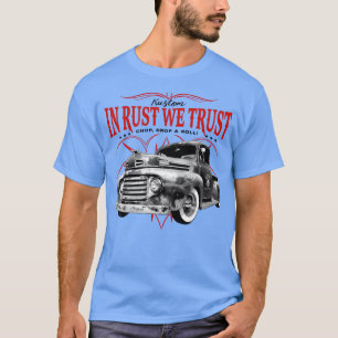 Camiseta Em Rust Confiamos Em Monocromático