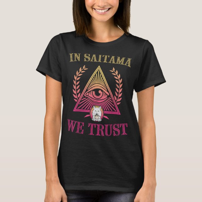 Camiseta Em Saitama, Confiamos No Token De Criptografia De  (Frente)