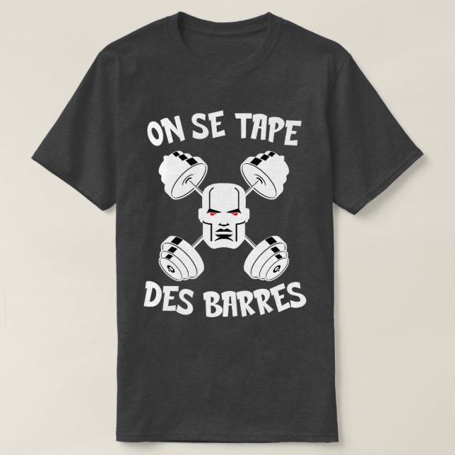 Camiseta Em Se aprisionou Humor Wod Barbell Weightelevation (Frente do Design)