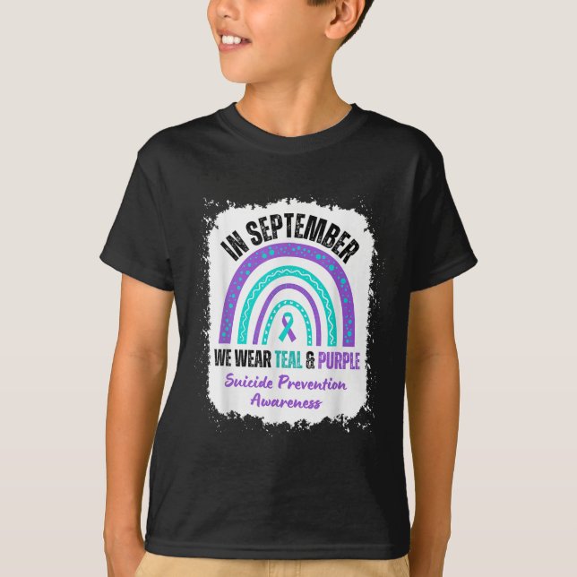 Camiseta Em Setembro Usamos Verde Turquesa Rojo Conscientiz (Frente)