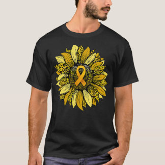 Camiseta Em setembro, Veste a consciência Dourada dos Cance
