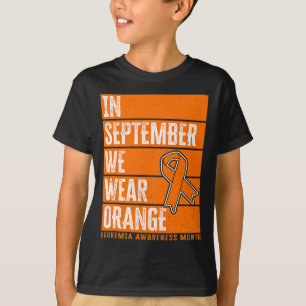 Camiseta Em setembro, Vestimos a consciência da leucemia la
