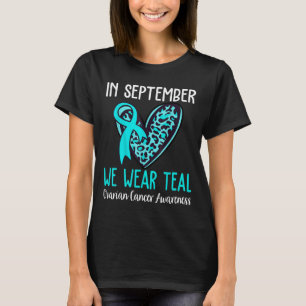 Camiseta Em setembro Vestimos a consciência do Câncer de ov