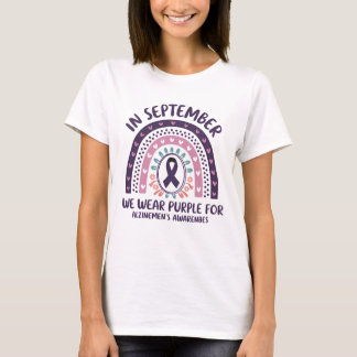 Camiseta Em setembro Vestimos a consciência do mal de Alzhe